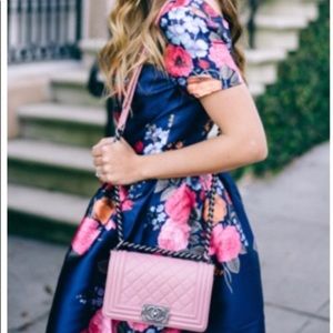 chi chi london blue floral dress